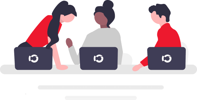 réunion entre collaborateurs d'une agence de marketing digital au Maroc